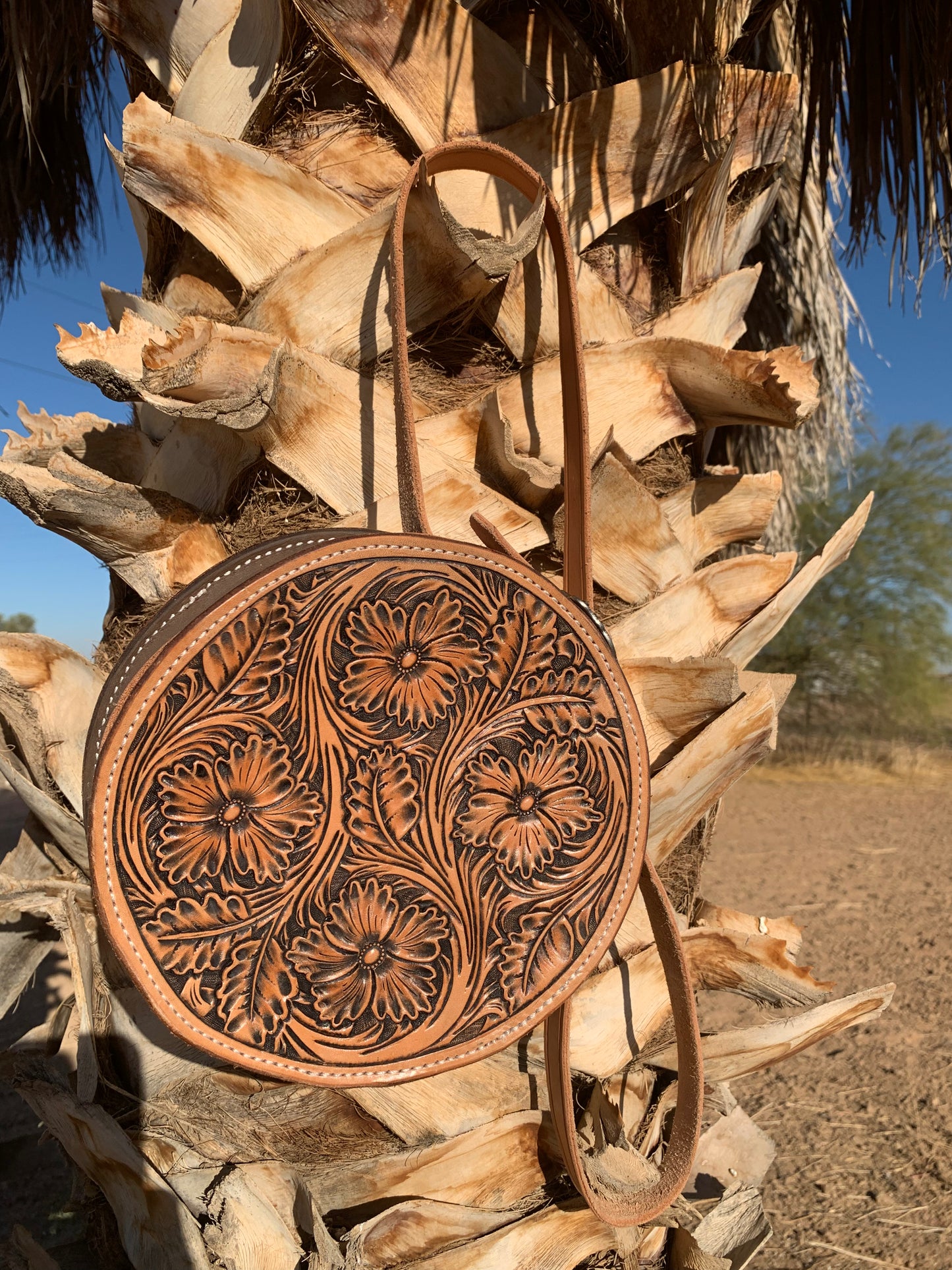 Floral Round Purse